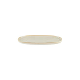 Bonna China Sand 12" x 6.25" x h:0.75" Oval Beige Porcelain Platter
